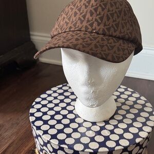 Michael Kors Brown Monogram Cap